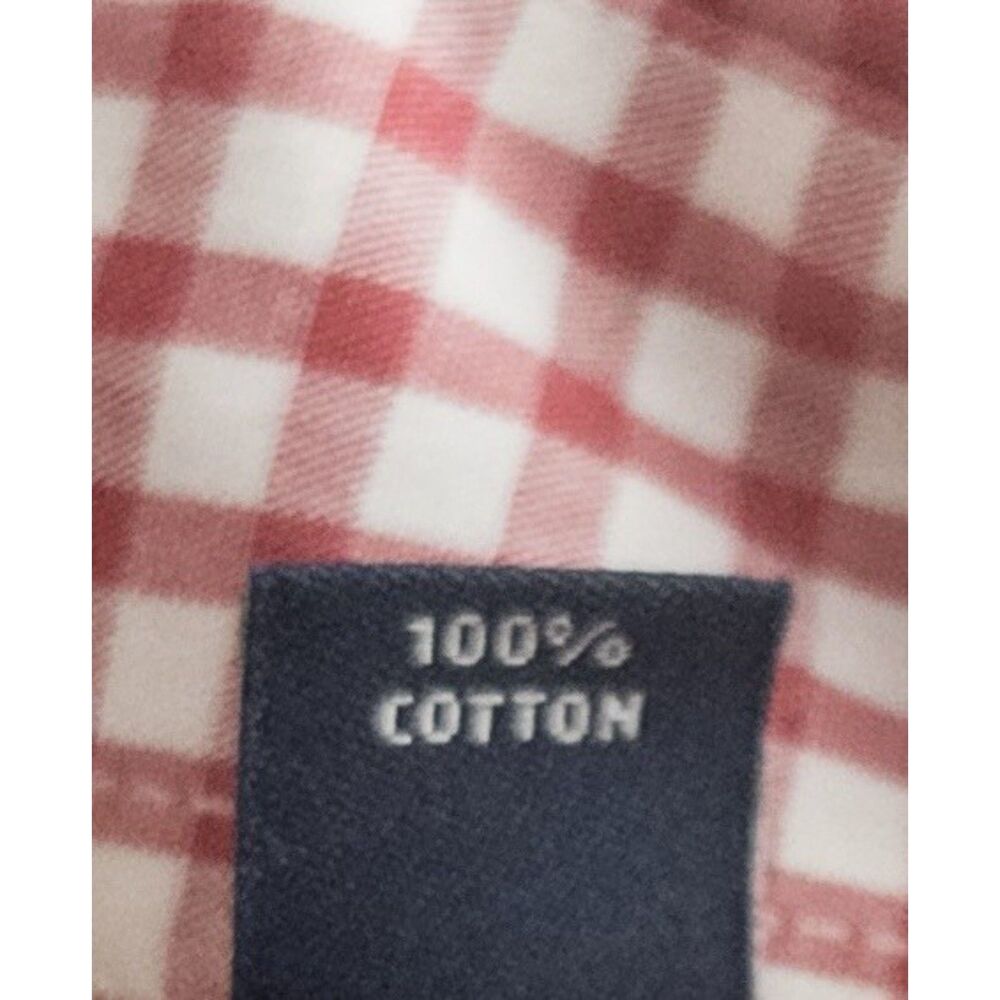 Tommy Hilfiger red and white gingham check | Sz XL (17–17½ neck / 32–33 sleeve)